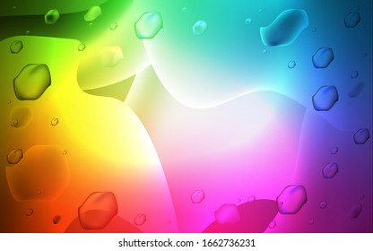 Light Multicolor vector template with abstract circles. Modern gradient abstract illustration with bandy lines. The template for cell phone backgrounds.