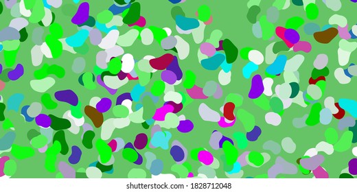 Light multicolor vector template with abstract forms. Simple design in abstract style with gradient forms. Simple illustration for your web site.