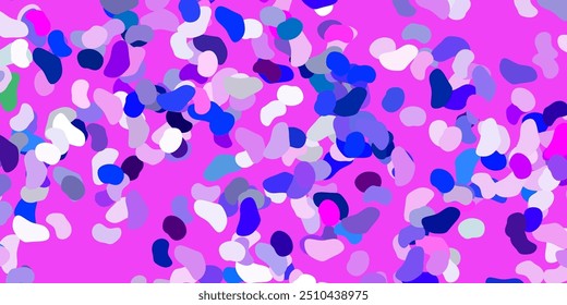 Light multicolor vector template with abstract forms. Illustration with colorful shapes in abstract style. Background for cell phones.