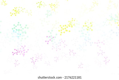 Plantilla vectorial multicolor ligera con estructura de inteligencia artificial. Diseño colorido de estilo sencillo con enlaces de IA. Patrón para afiches, pancarta de tecnología.