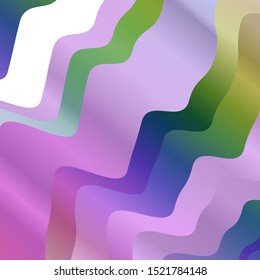 Light Multicolor vector template with bandy gradient lines. 