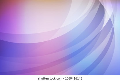 Light Multicolor vector template with bent lines. An elegant bright illustration with gradient. A completely new memphis design for your business.