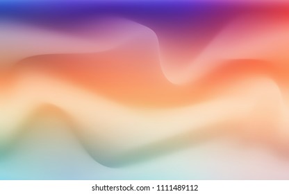 Light Multicolor vector template with bent lines. Creative illustration in halftone marble style with gradient. New composition for your brand book.