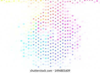Light Multicolor vector template with bent lines. A sample with colorful lines, shapes. Elegant pattern for a brand book.