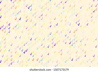 Light Multicolor vector template with bent lines. Colorful geometric sample with gradient lines.  A new texture for your  ad, booklets, leaflets.