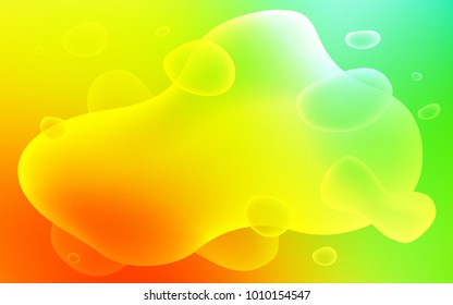 Light Multicolor vector template with bubble shapes. Geometric illustration in memphis style with gradient.  A completely new memphis design for your business.