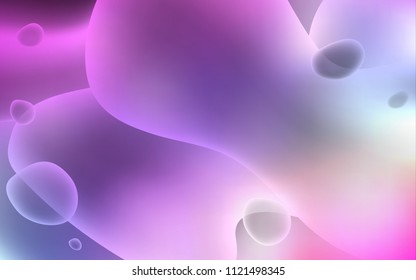 Light Multicolor vector template with bubble shapes. A completely new color illustration in memphis style. The elegant pattern for brand book.