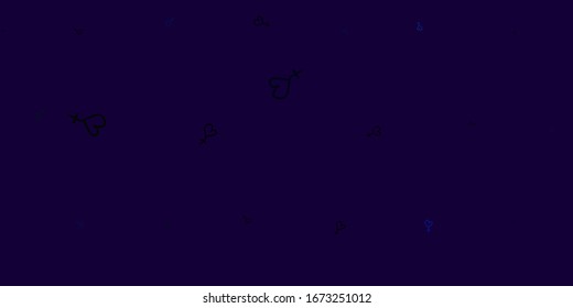 Light Multicolor vector template with businesswoman signs. Abstract illustration with a depiction of women's power. Background for International Women’s Day.