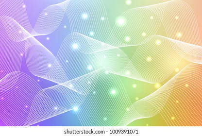 Light Multicolor vector template with carnival confetti. Decorative shining illustration with ribbons on abstract template. The pattern can be used for birthday gifts, congratulations.