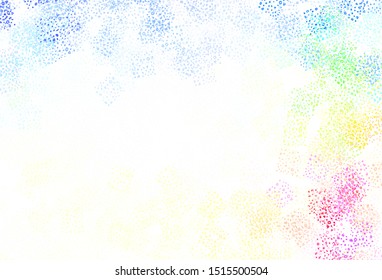 Light Multicolor vector template with chaotic shapes. Modern abstract illustration with colorful random forms. Elegant design for wallpapers.