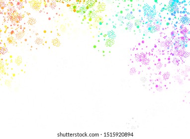 Light Multicolor vector template with chaotic shapes. Simple colorful illustration with abstract gradient shapes. Elegant design for wallpapers.