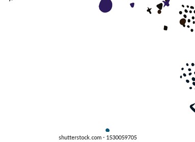 Light Multicolor vector template with chaotic shapes. Modern abstract illustration with colorful random forms. Modern design for your business card.