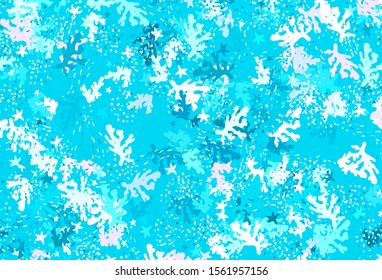 Light Multicolor vector template with chaotic shapes. Colorful chaotic forms with gradient in modern style. Best smart design for your business.