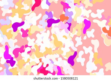 Light Multicolor vector template with chaotic shapes. Modern abstract illustration with colorful random forms. Background for a cell phone.