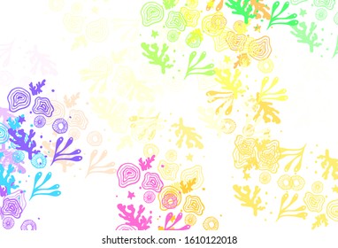 Light Multicolor vector template with chaotic shapes. Modern abstract illustration with colorful random forms. Modern design for your business card.