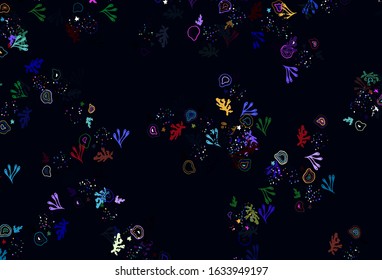 Light Multicolor vector template with chaotic shapes. Decorative design in abstract style with random forms. Simple design for your web site.