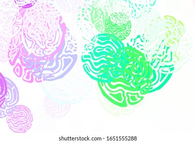 Light Multicolor vector template with chaotic shapes. Modern abstract illustration with colorful random forms. Elegant design for wallpapers.
