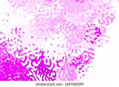 Light Multicolor vector template with chaotic shapes. Modern abstract illustration with colorful random forms. Modern design for your business card.