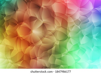 Light Multicolor vector template with chaotic shapes. Illustration with colorful gradient shapes in abstract style. Simple design for your web site.