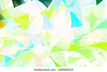 Helle mehrfarbige Vektorvorlage mit chaotischen Formen. Dekoratives Design im abstrakten Stil mit zufälligen Formen. Hintergrund für ein Handy.