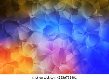 Light Multicolor vector template with chaotic shapes. Colorful chaotic forms with gradient in modern style. Background for a cell phone.