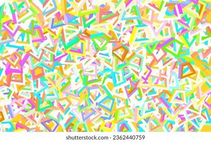 Light Multicolor vector template with chaotic shapes. Modern abstract illustration with colorful random forms. Simple design for your web site.