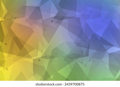 Light Multicolor vector template with chaotic poly shapes. Simple colorful illustration with abstract gradient shapes. Modern design for your business card.