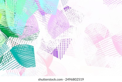 Light Multicolor vector template with chaotic shapes. Decorative design in abstract style with random forms. Simple design for your web site.