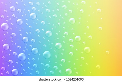 Light Multicolor vector template with circles. Blurred bubbles on abstract background with colorful gradient. Beautiful design for your business natural advert.