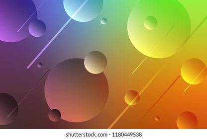 Light Multicolor vector template with circles. Modern abstract illustration with colorful water drops. Beautiful design for your business advert.