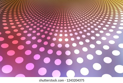 Light Multicolor vector template with circles. Beautiful colored illustration with blurred circles in nature style. Pattern can be used for beautiful websites.