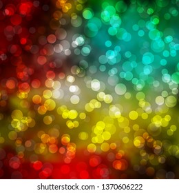 Light Multicolor vector template with circles. Colorful illustration with gradient dots in nature style. New template for your brand book.