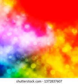 Light Multicolor vector template with circles. Abstract decorative design in gradient style with bubbles. Pattern for websites, landing pages.