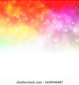 Light Multicolor vector template with circles. Modern abstract illustration with colorful circle shapes. Pattern for booklets, leaflets.
