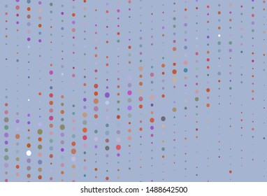 Light Multicolor vector template with circles. Blurred bubbles on abstract background with colorful gradient. Pattern for futuristic ad, booklets.