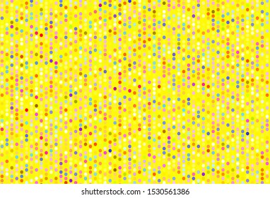 Light Multicolor vector template with circles. Modern abstract illustration with colorful water drops. Design for poster, banner of websites.