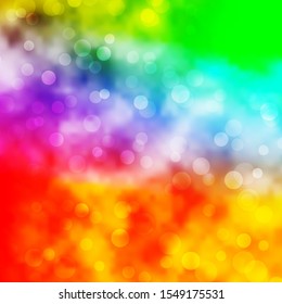 Light Multicolor vector template with circles. Colorful illustration with gradient dots in nature style. Pattern for websites.