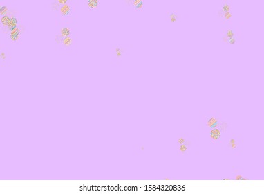Light Multicolor vector template with circles. Blurred bubbles on abstract background with colorful gradient. Pattern for beautiful websites.