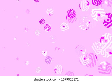 Light Multicolor vector template with circles. Illustration with set of shining colorful abstract circles. Pattern for ads, leaflets.