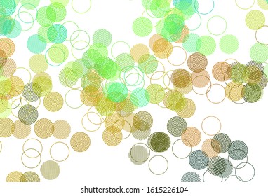 Light Multicolor vector template with circles. Beautiful colored illustration with blurred circles in nature style. Pattern for futuristic ad, booklets.