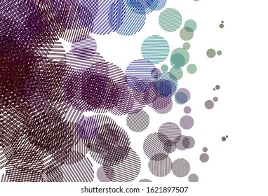 Light Multicolor vector template with circles. Blurred decorative design in abstract style with bubbles. Pattern for ads, leaflets.