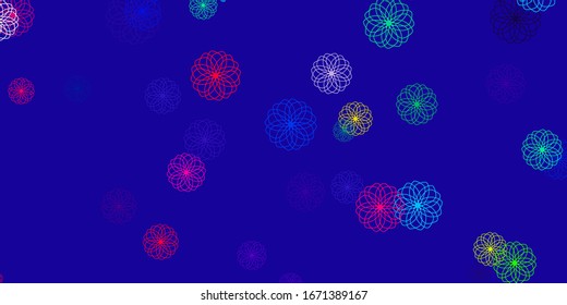 Light Multicolor vector template with circles. Abstract decorative design in gradient style with bubbles. Pattern for booklets, leaflets.
