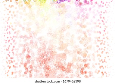 Light Multicolor vector template with circles, lines. Illustration with set of shining colorful abstract circles, lines. Pattern for textures of wallpapers.