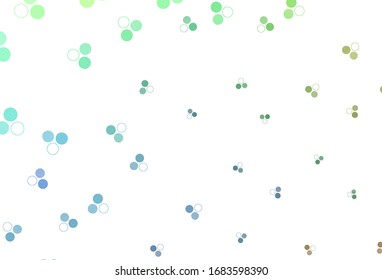 Light Multicolor vector template with circles. Abstract illustration with colored bubbles in nature style. New template for your brand book.