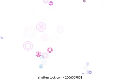 Light Multicolor vector template with circles. Blurred bubbles on abstract background with colorful gradient. Pattern for beautiful websites.