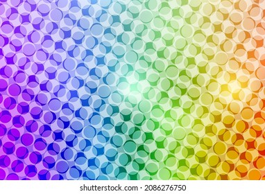 Light Multicolor vector template with circles. Blurred bubbles on abstract background with colorful gradient. Design for poster, banner of websites.