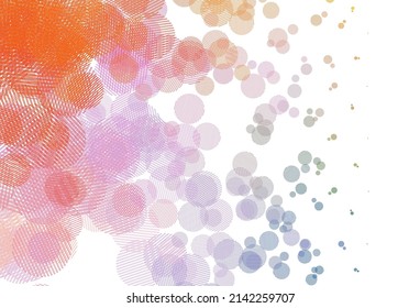 Light Multicolor vector template with circles. Blurred decorative design in abstract style with bubbles. Design for poster, banner of websites.