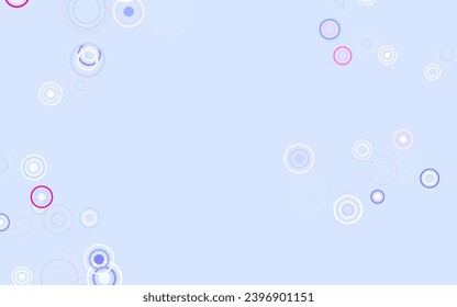 Light Multicolor vector template with circles. Abstract illustration with colored bubbles in nature style. Pattern for textures of wallpapers.