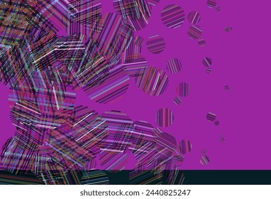 Light Multicolor vector template with circles. Glitter abstract illustration with blurred drops of rain. Pattern for textures of wallpapers.