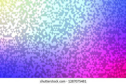 Light Multicolor vector template with crystals, triangles. Modern abstract illustration with colorful triangles. Pattern for busines ad, booklets, leaflets